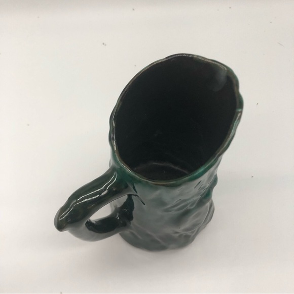 Vintage green drip glaze pitcher - Picture 5 of 7